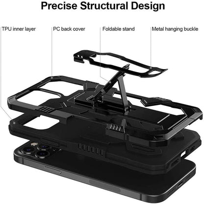 For Apple iPhone 14 /Pro Max Hybrid Heavy Duty Protection Shockproof Defender with Belt Clip and Kickstand  Phone Case Cover