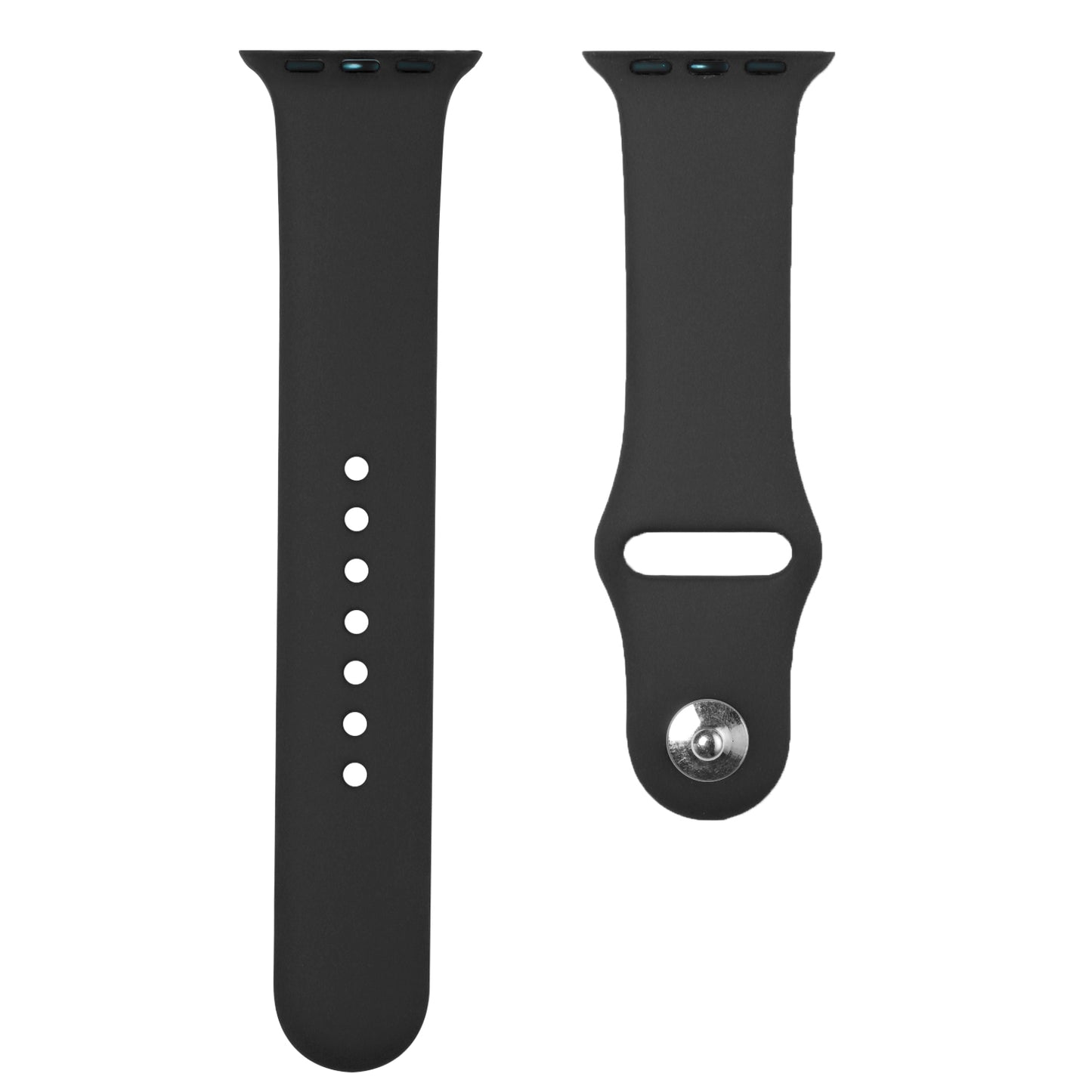 For Apple Watch Size 42/44/45mm Sport Bands Silicone Rubber TPU Replacement Band Strap for iWatch Series 7/SE/6/5/4/3/2/9  Phone Case Cover