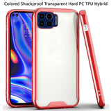 For Motorola Moto One 5G, Moto G 5G Plus Colored Shockproof Transparent Hard PC + Rubber TPU Hybrid Bumper Slim Shell  Phone Case Cover
