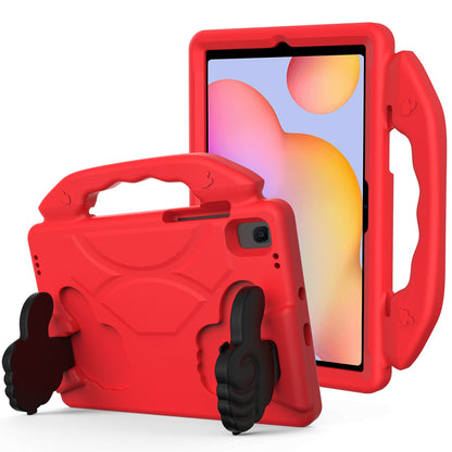 Case for Samsung Galaxy Tab S6 Lite 10.4" Hybrid Shockproof Thumbs Up Kickstand Anti-slip Rubber TPU Kid-Friendly Bumper Tablet Red Tablet Cover