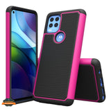 For Motorola Moto G Stylus 5G 2021 Hybrid Armor Rugged Textured Dual Layer TPU Back Shell Military-Grade Shockproof  Phone Case Cover