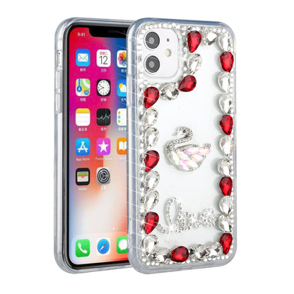 For Apple iPhone 13 Pro Max 6.7" Bling Crystal 3D Full Diamonds Luxury Sparkle Rhinestone Hybrid Protective  Phone Case Cover
