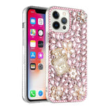 For Apple iPhone 13 Pro Max 6.7" Bling Crystal 3D Full Diamonds Luxury Sparkle Rhinestone Hybrid Protective  Phone Case Cover