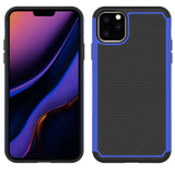 For Apple iPhone 13 Pro (6.1") Textured Hybrid Tuff Shockproof Rugged Hard PC & Silicone TPU Anti-Slip Dual Layer Protective Bumper  Phone Case Cover
