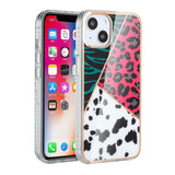 For Apple iPhone 13 /Pro Max Stylish Print Design Hybrid Protective Hard PC Rubber TPU Slim Hard Back Cover Camo Blue Pink Phone Case Cover