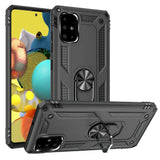 For Motorola Moto Edge 5G 2021 Hybrid Durable Dual Layer with 360 Rotatable Ring Stand Holder Kickstand Fit Magnetic Car Mount Gray Phone Case Cover