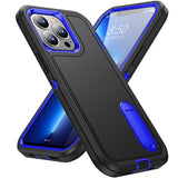 For Apple iPhone 11 (6.1") Hybrid 3 Layers 3in1 Hard PC Shockproof with Kickstand Heavy Duty TPU Rubber Anti-Drop  Phone Case Cover