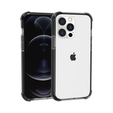 For Apple iPhone 12 Pro Max (6.7") Slim Hybrid Transparent Rubber Gummy Gel Hard PC Silicone TPU Color Bumper Frame  Phone Case Cover