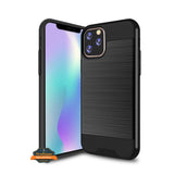 For Motorola Moto G Power 2022 Rugged TPU PC Brushed Metal Texture Hybrid Dual Layer Defender Armor Shock Absorbing  Phone Case Cover