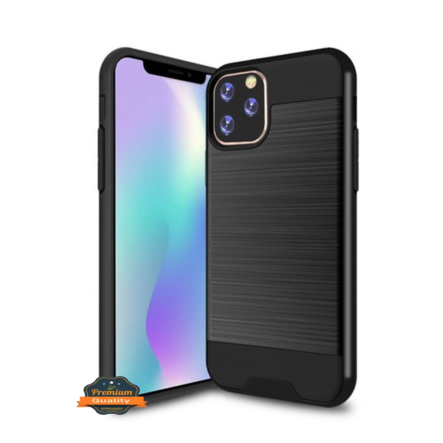 For Motorola Moto G Stylus 5G 2022 Rugged TPU Hard PC Brushed Metal Texture Hybrid Dual Layer Armor Shock Absorbing  Phone Case Cover