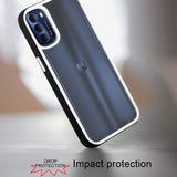For Motorola Moto G Stylus 2022 4G Hybrid Transparent Colored Frame Bumper Hard Back Shockproof Slim TPU Protective  Phone Case Cover