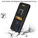 For Motorola Moto G Pure Wallet Case Designed with Credit Card Holder & Magnetic Stand Kickstand Ring Heavy Duty Hybrid Armor  Phone Case Cover