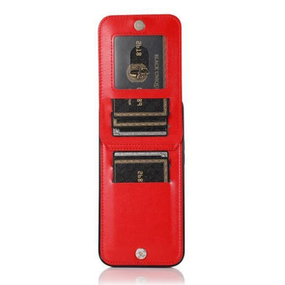 For Apple iPhone 14 (6.1") Wallet Case with Credit Card Holder Vertical Leather Stand Kickstand Buttons Flip Pouch  Phone Case Cover