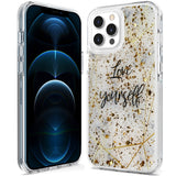 For OnePlus Nord N200 5G Glitter Clear Fashion Design Shiny Bling Flake Sparkling Hybrid Soft TPU Hard Back Sturdy High Impact  Phone Case Cover