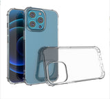 For Apple iPhone 12 /12 Pro (6.1") Hybrid Transparent Thick Pure TPU Rubber Silicone 4 Corners Gel Shockproof Protective Slim Back Clear Phone Case Cover