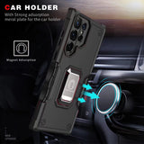 For Samsung Galaxy Z Flip 4 5G Heavy Duty Hybrid with Kickstand Ring Stand, Support Magnetic Car Mount Rugged TPU Shell  Phone Case Cover
