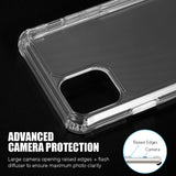 For Apple iPhone 13 /Pro Max Mini Air Armor Designed Transparent Hybrid Shock-Absorbing Corners Soft TPU + Hard Polycarbonate Frame  Phone Case Cover