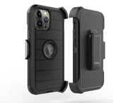 For Samsung Galaxy S22 Ultra Combo 3in1 Holster Heavy Duty Rugged with Swivel Belt Clip and Kickstand Black Phone Case Cover
