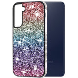 For Samsung Galaxy S22 /Plus Ultra Rhinestone Sparkling Rainbow Gradual Glitter Full Diamond Bling Protective Hybrid Rugged  Phone Case Cover