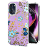 For Samsung Galaxy A13 5G Stylish Gold Layer Design Hybrid Rubber TPU Hard PC Shockproof Armor Rugged Slim  Phone Case Cover