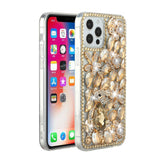 For Apple iPhone SE 3 (2022) SE/8/7 Bling Crystal 3D Full Diamonds Luxury Sparkle Rhinestone Hybrid Protective  Phone Case Cover