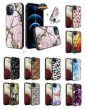 For Apple iPhone 13 Mini (5.4") Printed Design Pattern Hybrid with Glitter Sparkle Bling Slim Fit Luxury Hard TPU Shockproof Protective  Phone Case Cover