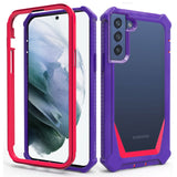 For Samsung Galaxy S22 /Plus Ultra Solid Tough Shockproof Ultimate Hybrid Full-Body Rugged Bumper Frame Clear Back Hard PC Soft TPU  Phone Case Cover