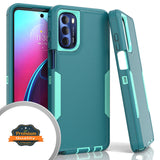 For Motorola Moto G Stylus 2022 4G Hybrid Shockproof Silicone Rubber TPU + Hard PC Heavy Duty Three Layer Protection  Phone Case Cover
