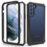 For Samsung Galaxy S22 /Plus Ultra Solid Tough Shockproof Ultimate Hybrid Full-Body Rugged Bumper Frame Clear Back Hard PC Soft TPU  Phone Case Cover