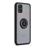 For Samsung Galaxy Note 8 Hybrid Protective TPU Shockproof with 360° Rotation Ring Magnetic Stand & Covered Camera Black Phone Case Cover