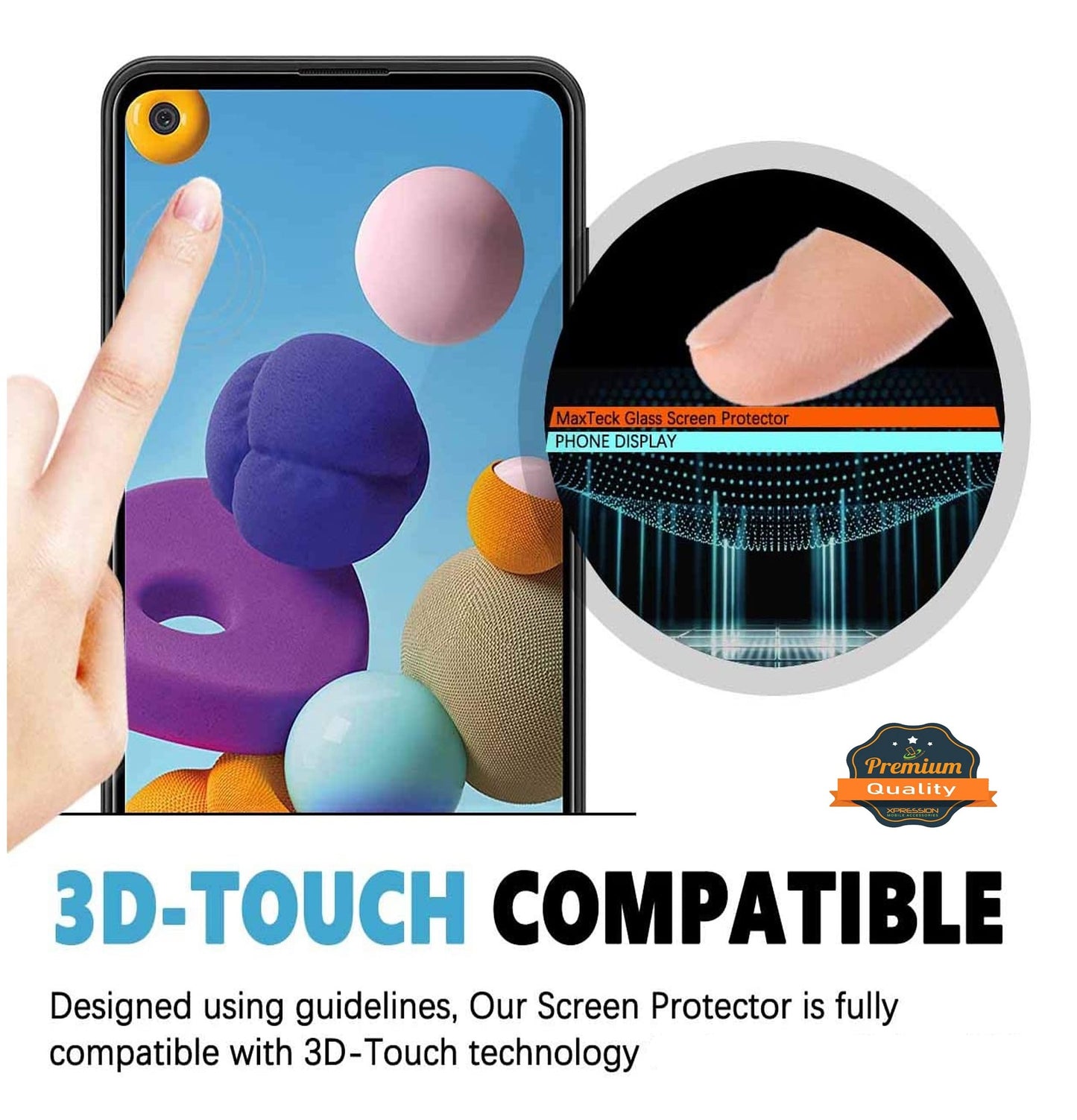 For Motorola Moto G Power 2022 Screen Protector, 9H Hardness Full Glue Adhesive Tempered Glass [3D Curved Glass, Bubble Free] HD Glass Screen Protector Clear Black Screen Protector