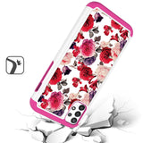 For Apple iPhone 13 Pro (6.1") Beautiful Design Tuff Hybrid Heavy Duty Sturdy Shockproof Full Body Soft TPU Hard Protective  Phone Case Cover