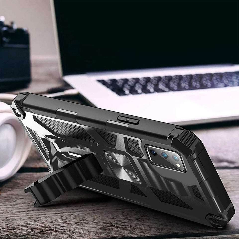 For Apple iPhone 14 (6.1") Cases with Invisible Kickstand Stand Dual Layer Hybrid Shockproof Heavy Duty Hard PC + TPU  Phone Case Cover