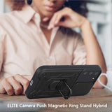 For T-Mobile Revvl 6 Pro 5G /Revvl 6 5G Hybrid Cases with Slide Camera Lens Cover and Ring Kickstand Rugged  Phone Case Cover