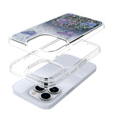For Apple iPhone SE 3 (2022) SE/8/7 Butterflies Glitter Bling Shiny Sparkle Glittering Flake Hybrid Hard PC TPU Slim  Phone Case Cover