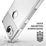 For Samsung Galaxy A03S Slim Body Frame [Shock-Absorption] Hybrid Defender Rubber Silicone Gummy TPU Clear Hard Back  Phone Case Cover