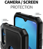 For Samsung Galaxy A03S Hybrid Heavy Duty Protection Shockproof Defender with Belt Clip and Kickstand Dual Layer Shell  Phone Case Cover