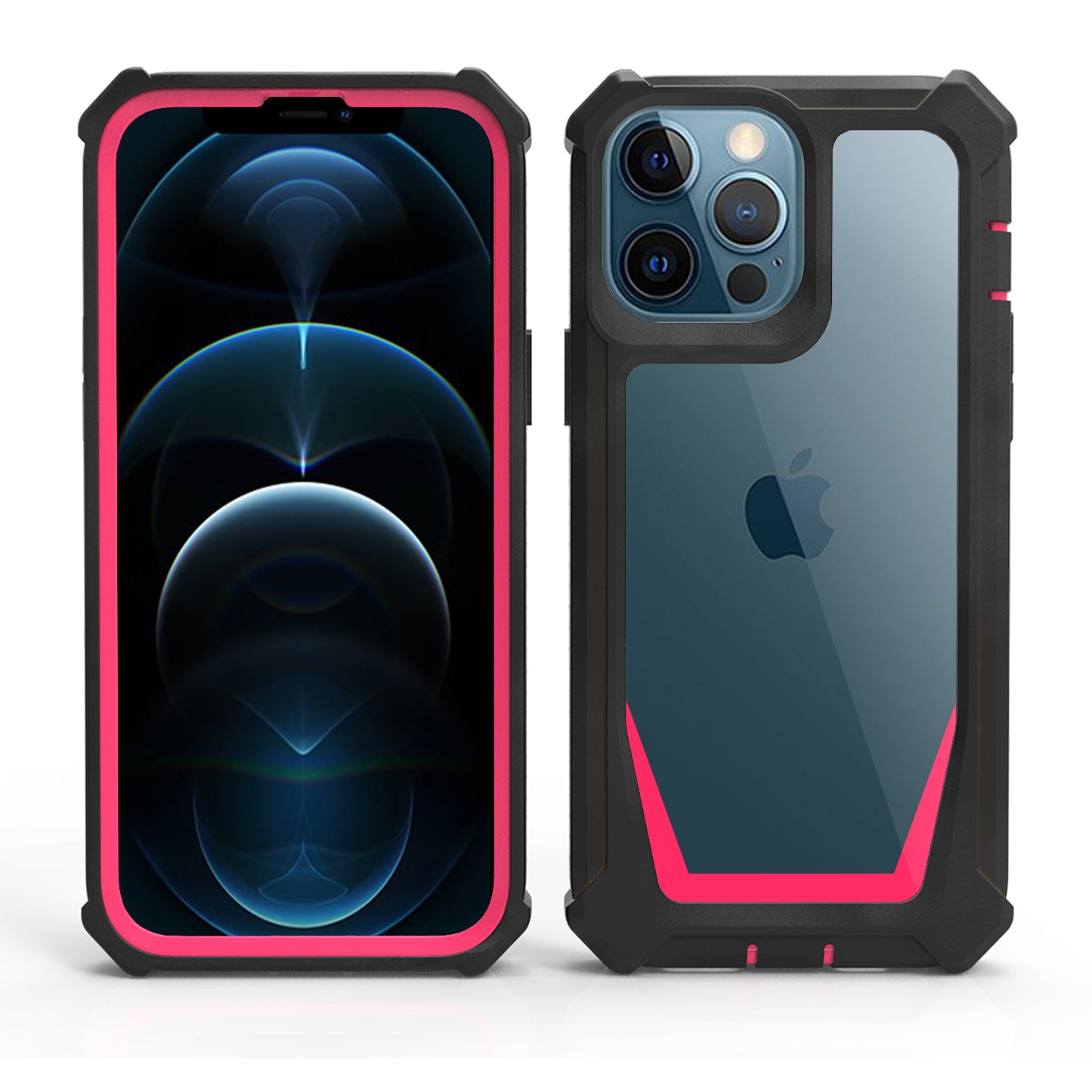 For Apple iPhone 14 /Plus Pro Max Tough Shockproof Ultimate Hybrid Full-Body Rugged Bumper Frame Clear Back Hard  Phone Case Cover