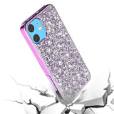 For Apple iPhone 12 /Pro Max Mini Bling Rhinestone Diamond Shiny Glitter Hybrid Dual Layer Rugged Shell Hard PC TPU Rubber  Phone Case Cover