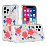 For Samsung Galaxy S22 Ultra Sparkle Glitter Floral Epoxy Design Shockproof Hybrid Fashion Bling Rubber TPU  Phone Case Cover