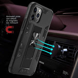 For Apple iPhone 13 /Pro Max Mini with Built-in Slide Kickstand Shockproof Armor Heavy Duty Dual Layer [Military Grade] Protective Rugged Bumper  Phone Case Cover