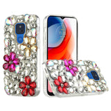 For Samsung Galaxy S21 Luxury Bling Clear Crystal 3D Full Diamonds Luxury Sparkle Rhinestone Hybrid Protective Gold/ Pink/ Red Phone Case Cover