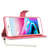 For Apple iPhone 13 (6.1") Wallet Case PU Leather Design Pattern with Credit Card Slot ID Money Holder Strap & Stand Magnetic Folio Pouch  Phone Case Cover