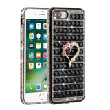 For Apple iPhone 8 /7/6s/6 /SE 2nd Generation Fashion Luxury 3D Bling Diamonds Rhinestone Jeweled Ornament Shiny Crystal  Phone Case Cover