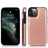 For Apple iPhone 11 Pro Max Wallet PU Leather [Two Magnetic Clasp] [Card Slots] Stand Durable Back Storage Flip  Phone Case Cover