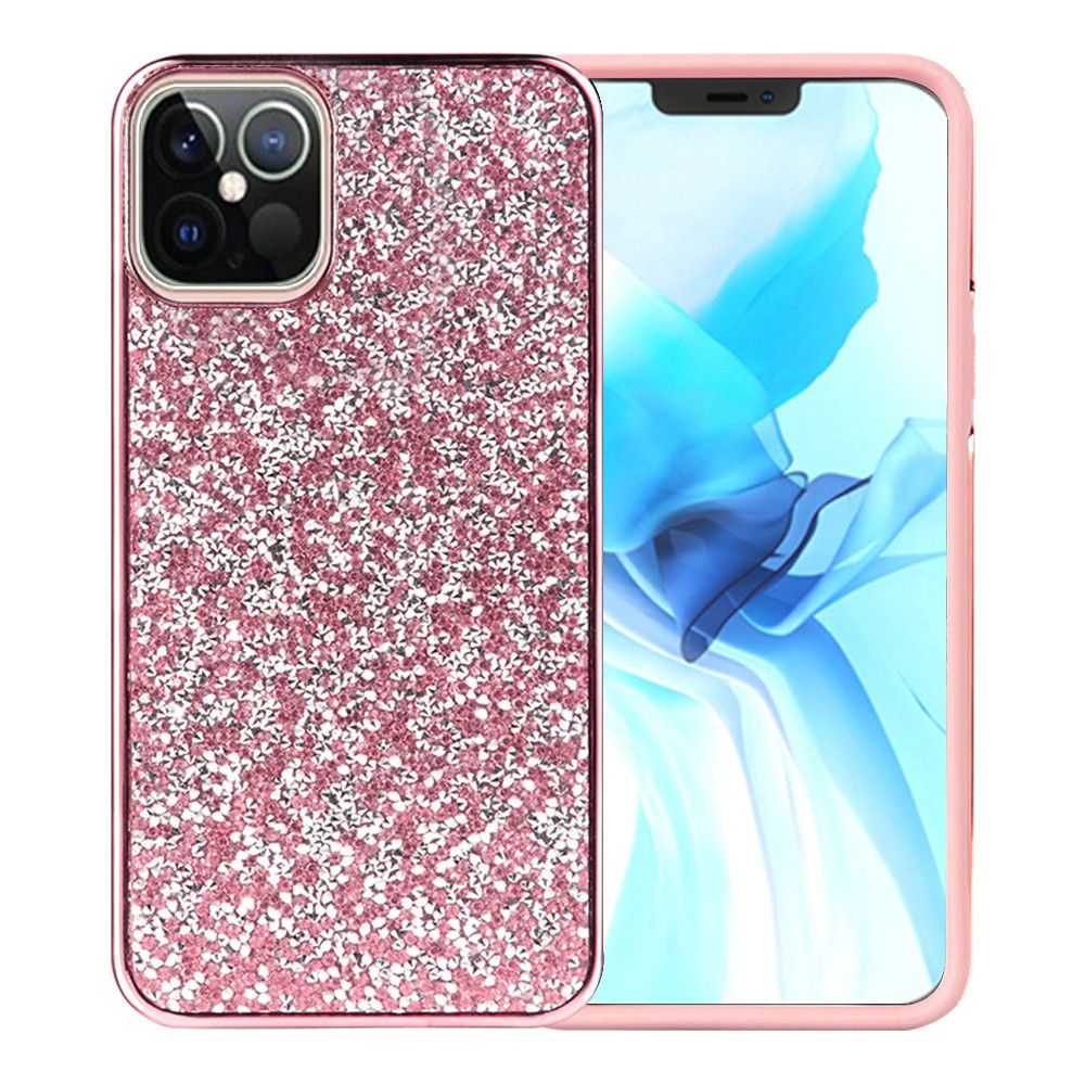 For Apple iPhone 14 /Plus Pro Max Bling Rhinestone Diamond Shiny Glitter Hybrid Bumper Dual Layer Rugged  Phone Case Cover