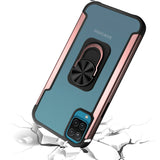 For Samsung Galaxy A33 5G Clear Military Grade Design Hybrid Protective with Ring Holder Kickstand [Magnetic Car Mount Feature]  Phone Case Cover