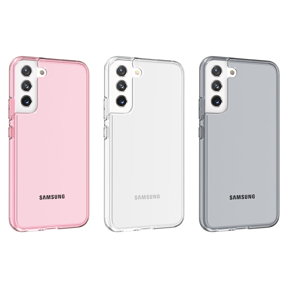 For Samsung Galaxy S23 Clear Full Transparency Thick Hybrid Hard PC Shell & Soft TPU Shock-Absorption Bumper Transparent Phone Case Cover