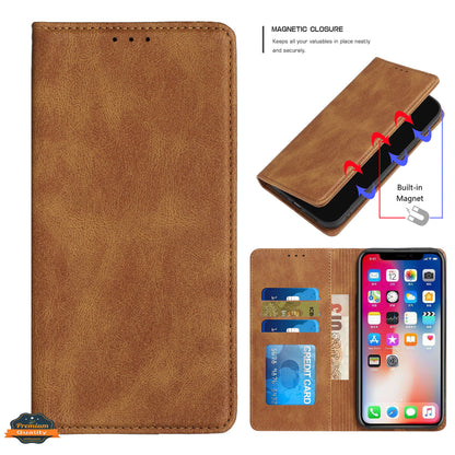For Nokia G400 5G Wallet Premium PU Vegan Leather ID Credit Card Money Holder with Magnetic Closure Pouch Flip, Stand  Phone Case Cover