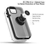 For Apple iPhone 13 /Pro Max Mini Hybrid Frosted Protector Magnetic Ring Holder Stand Kickstand Heavy Duty Rugged Bumper  Phone Case Cover